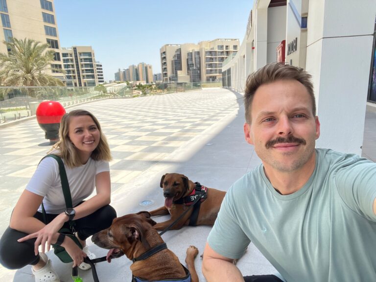 Skye and Riley Have Joined Their Family in Dubai 🐕❤️🇦🇪
